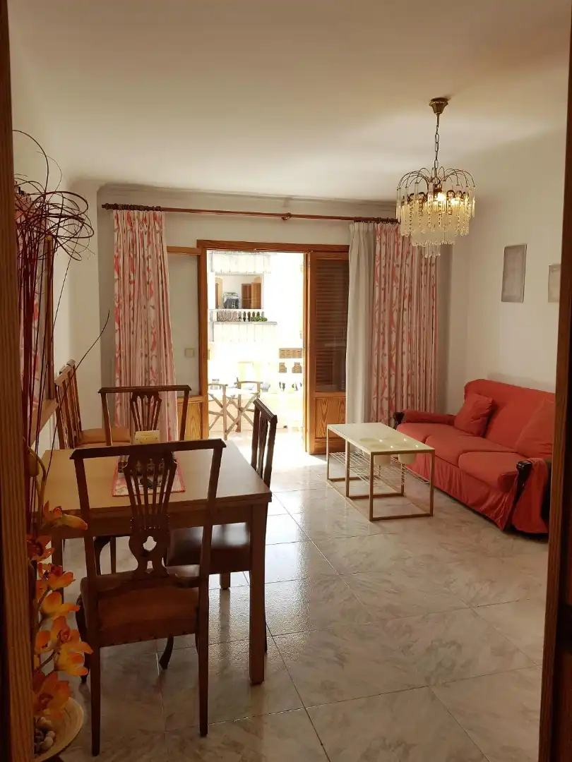 Wohnzimmer von Wohnung zum Verkauf in Santa Margalida mit Klimaanlage, Heizung und Balkon