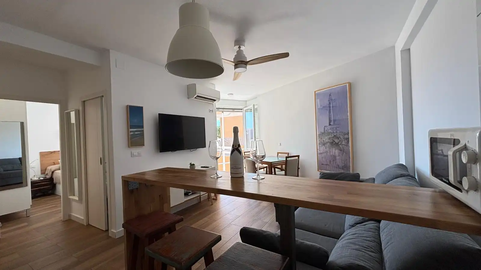 Wohnzimmer von Wohnungen zum Verkauf in Cartagena mit Klimaanlage, Heizung und Terrasse
