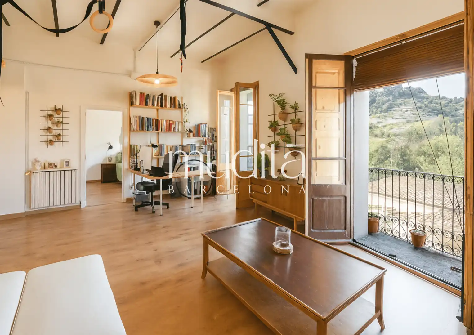 Sala d'estar de Apartament en venda en Sant Quirze de Besora amb Forn i Balcó