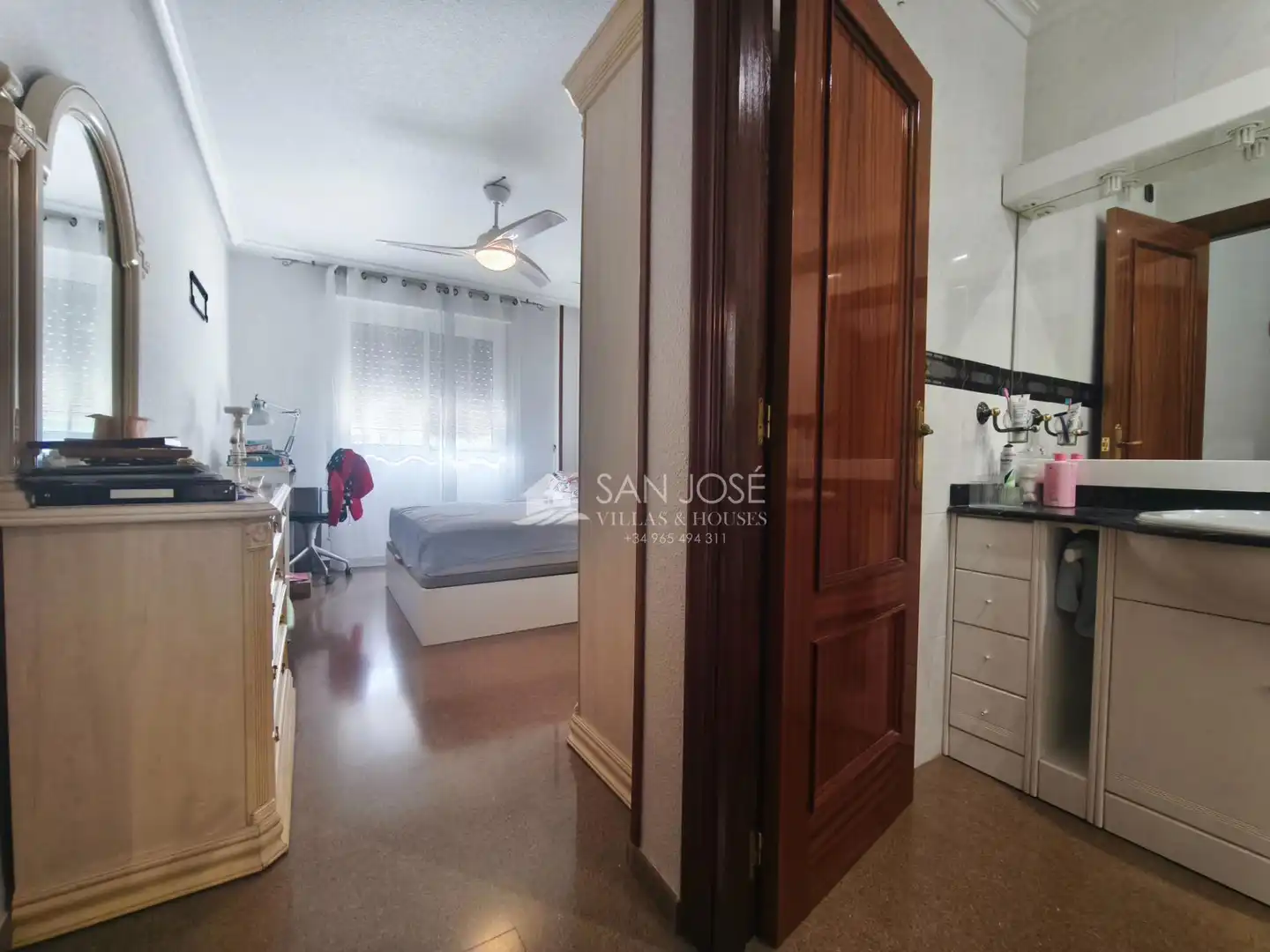 Bedroom of Flat for sale in Aspe  with Air Conditioner