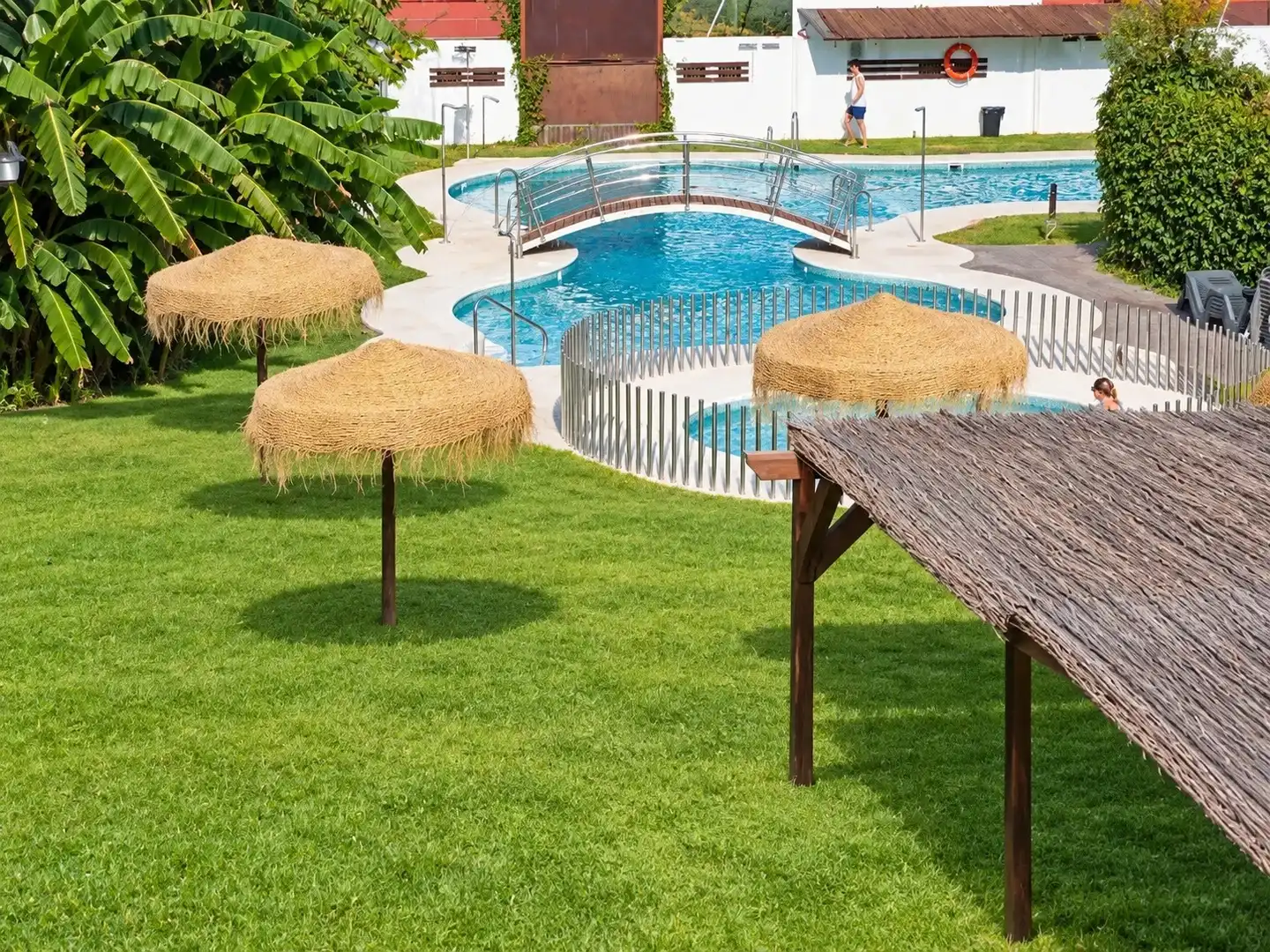 Piscina de Casa adosada en venta en Hacienda - La Cartuja