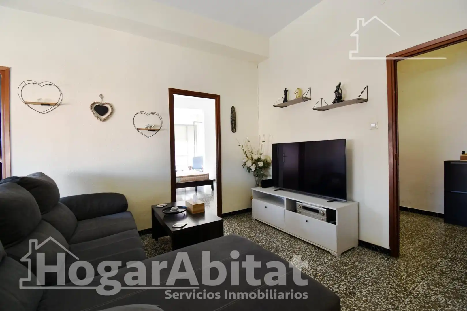 Living room of Flat for sale in Beniarjó  with Air Conditioner, Heating and Balcony