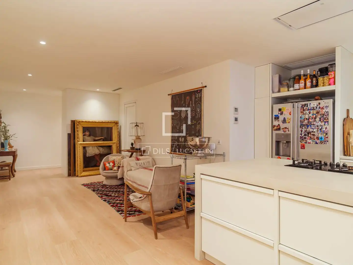 Sala de estar de Piso en venta en Barcelona con Aire acondicionado, Calefacción y Terraza