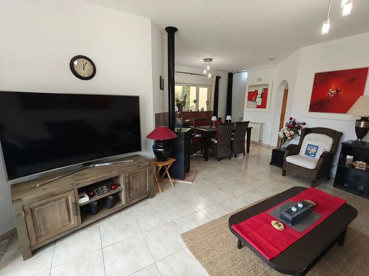 Living room of Houses for sale in Gata de Gorgos  with Air Conditioner, Terrace and Balcony