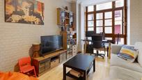 Living room of Flat for sale in Gijón   with Heating, Parquet flooring and Balcony