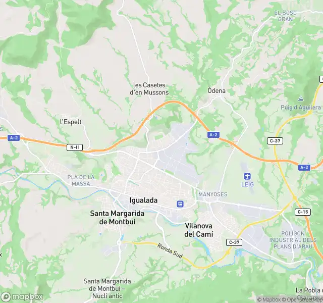 Vista exterior de Piso en venta en Igualada