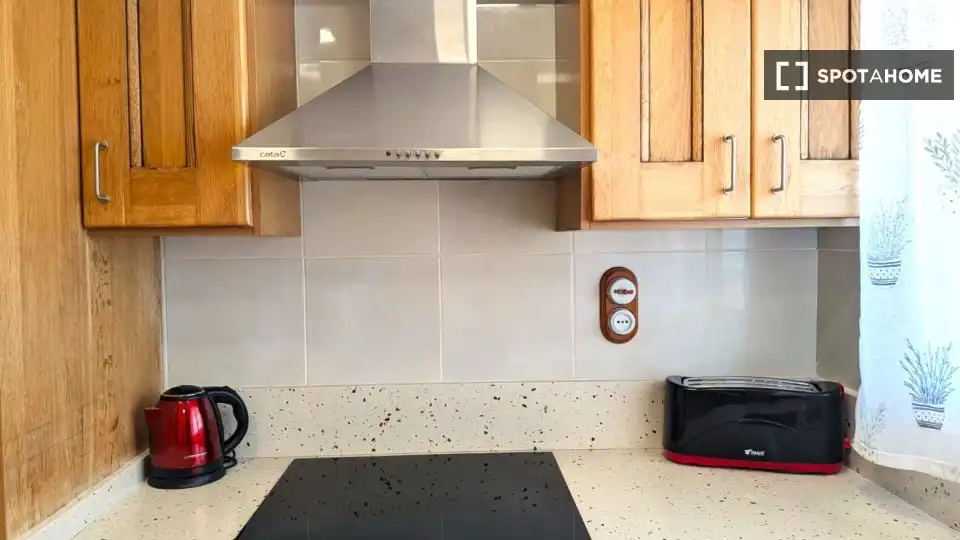 Cuina de Apartament per a compartir en Sueca amb Aire condicionat, Calefacció i Terrassa