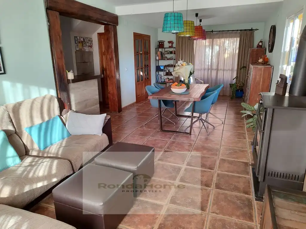 Sala d'estar de Casa o xalet de lloguer en Mijas