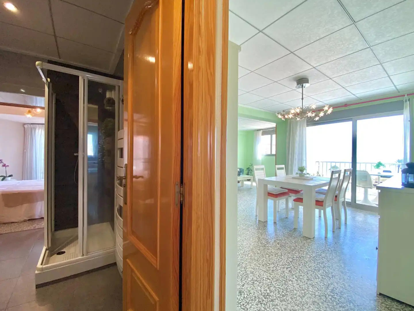 Kitchen of Flat for sale in La Pobla de Farnals  with Air Conditioner, Private garden and Balcony