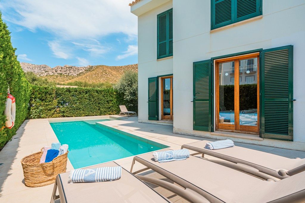 Swimming pool of Apartment for sale in Pollença  with Air Conditioner, Private garden and Terrace