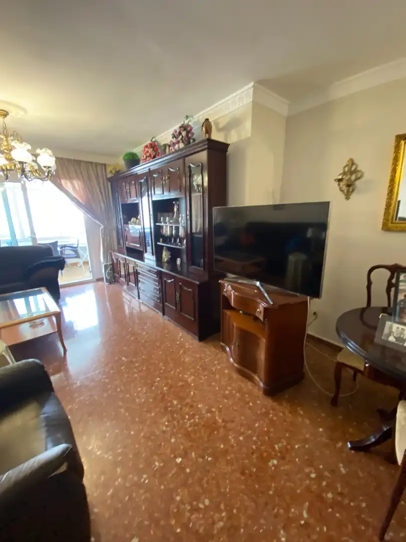 Sala d'estar de Pis de lloguer en Málaga amb Aire condicionat, Terrassa i Forn