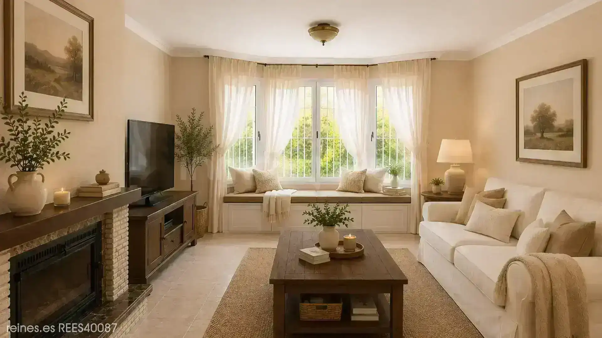 Sala de estar de Casa o chalet en venta en Villar del Olmo con Calefacción, Jardín privado y Terraza