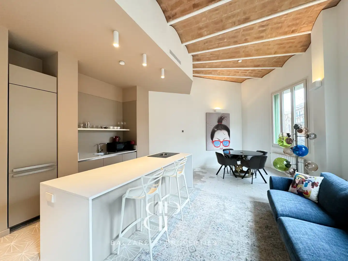 Küche von Wohnung zur Miete in Barcelona mit Klimaanlage, Heizung und Möbliert