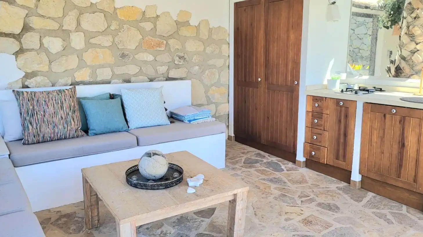 Sala de estar de Casa o chalet en venta en Benitachell / El Poble Nou de Benitatxell con Aire acondicionado, Calefacción y Jardín privado
