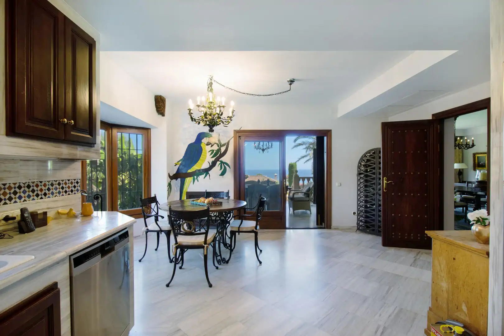 Dining room of Houses for rent in Marbella  with Private garden, Terrace and Swimming Pool