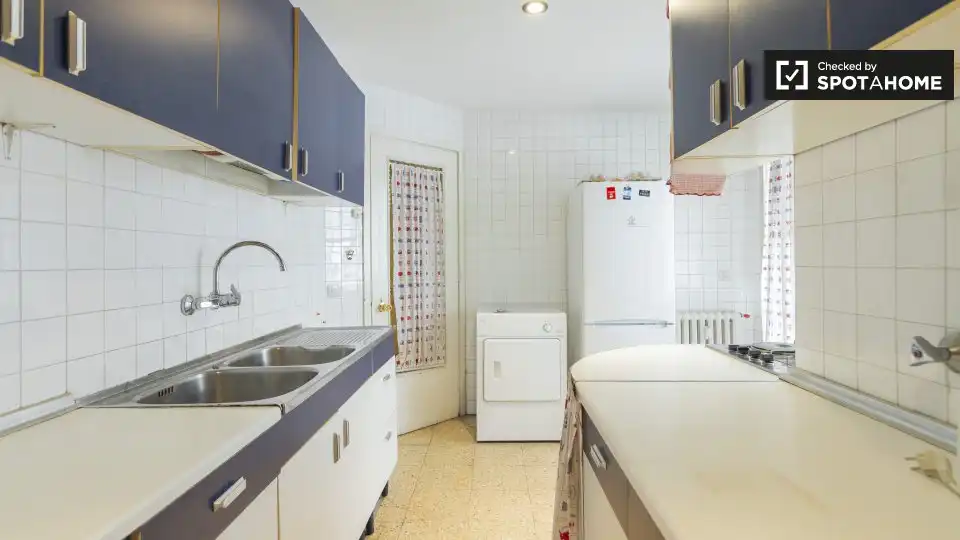 Kitchen of Flat for rent in Madrid  with Air Conditioner, Heating and Furnished