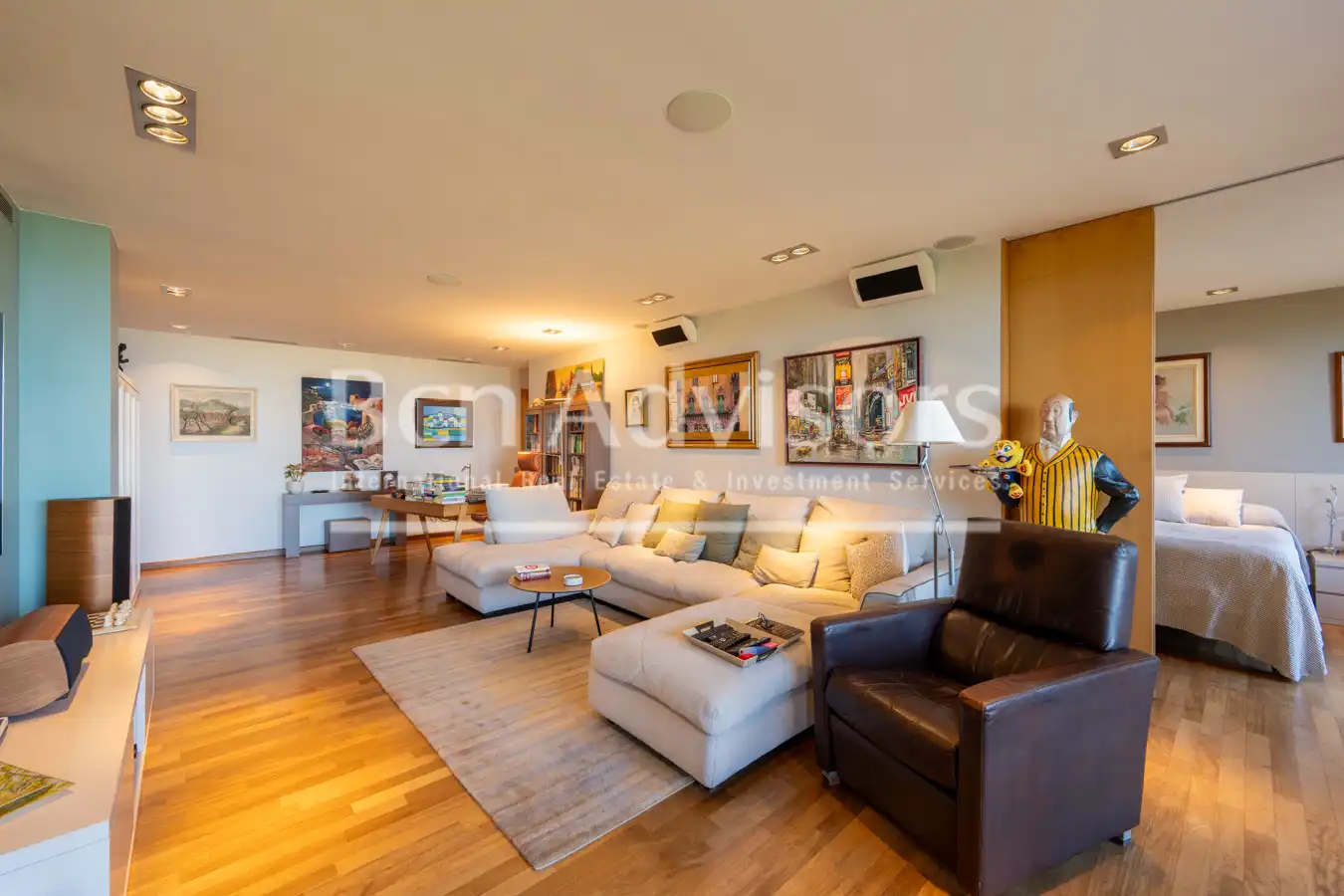 Sala de estar de Piso en venta en Barcelona con Aire acondicionado, Calefacción y Parquet