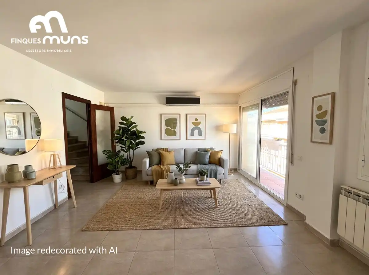 Sala d'estar de Dúplex en venda en Girona amb Aire condicionat, Calefacció i Terrassa