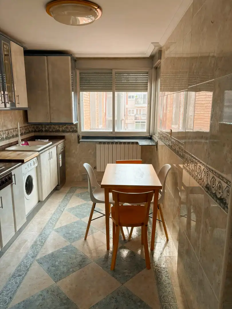 Kitchen of Flat for sale in Palencia  with Heating, Terrace and Furnished
