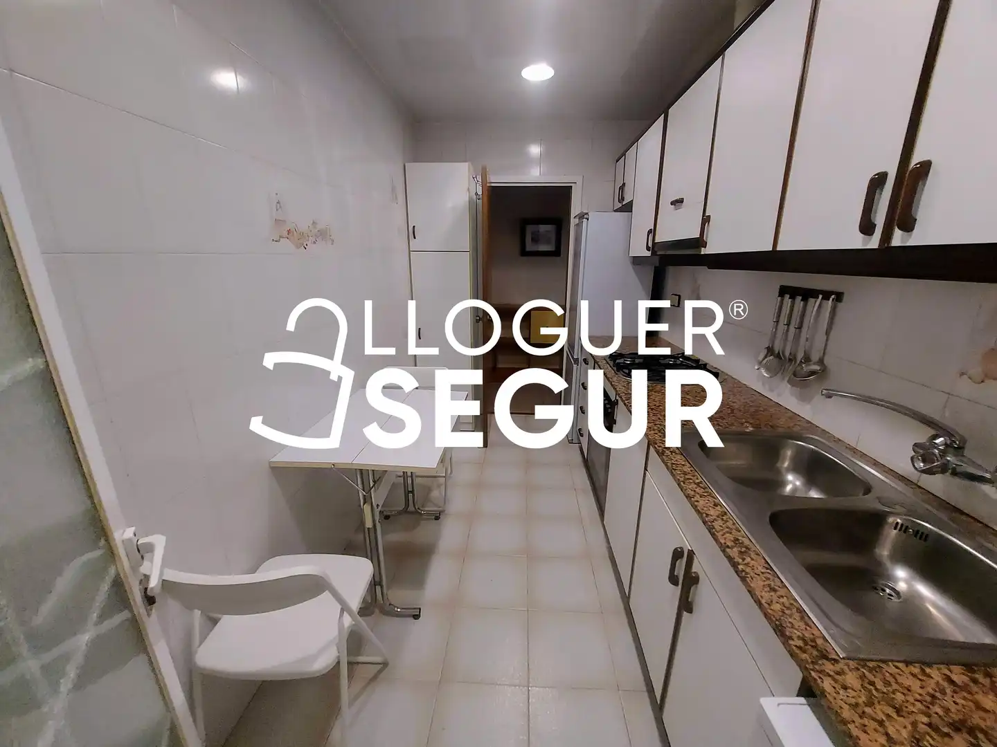 Kitchen of Flat for rent in Barcelona  with Air Conditioner, Heating and Furnished