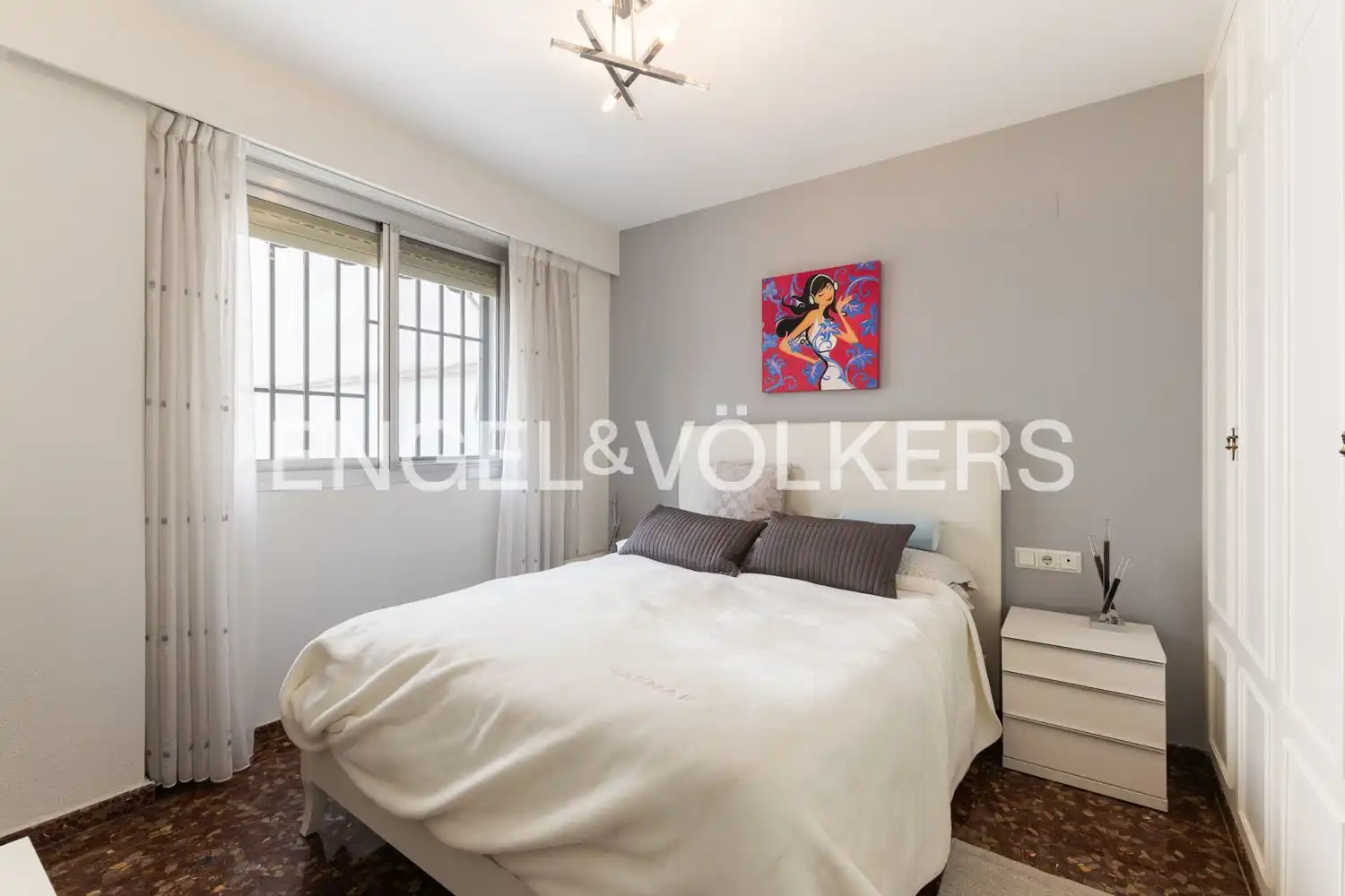 Bedroom of Flat for rent in Valencia  with Air Conditioner, Heating and Storage room