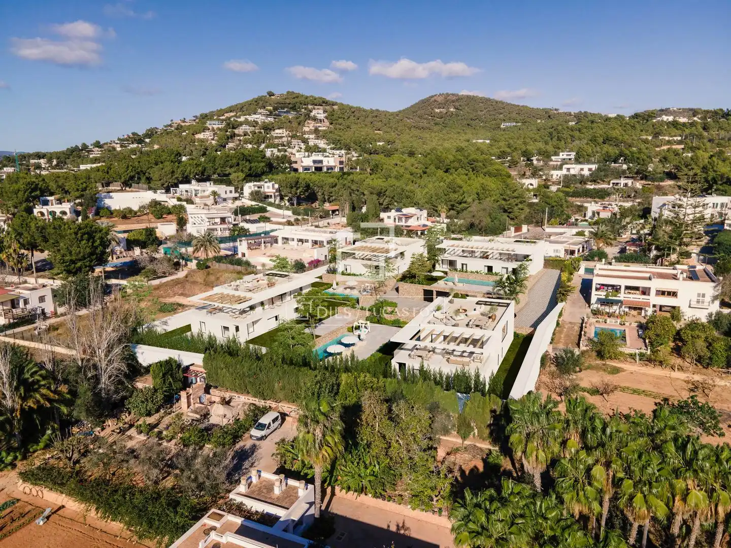Außenansicht von Haus oder Chalet zum Verkauf in Santa Eulària des Riu mit Klimaanlage, Privatgarten und Schwimmbad