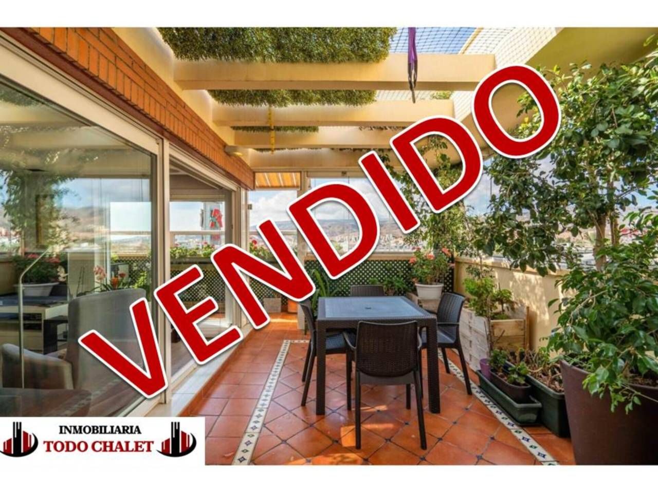 Balcony of Attic for sale in  Almería Capital  with Air Conditioner, Parquet flooring and Terrace