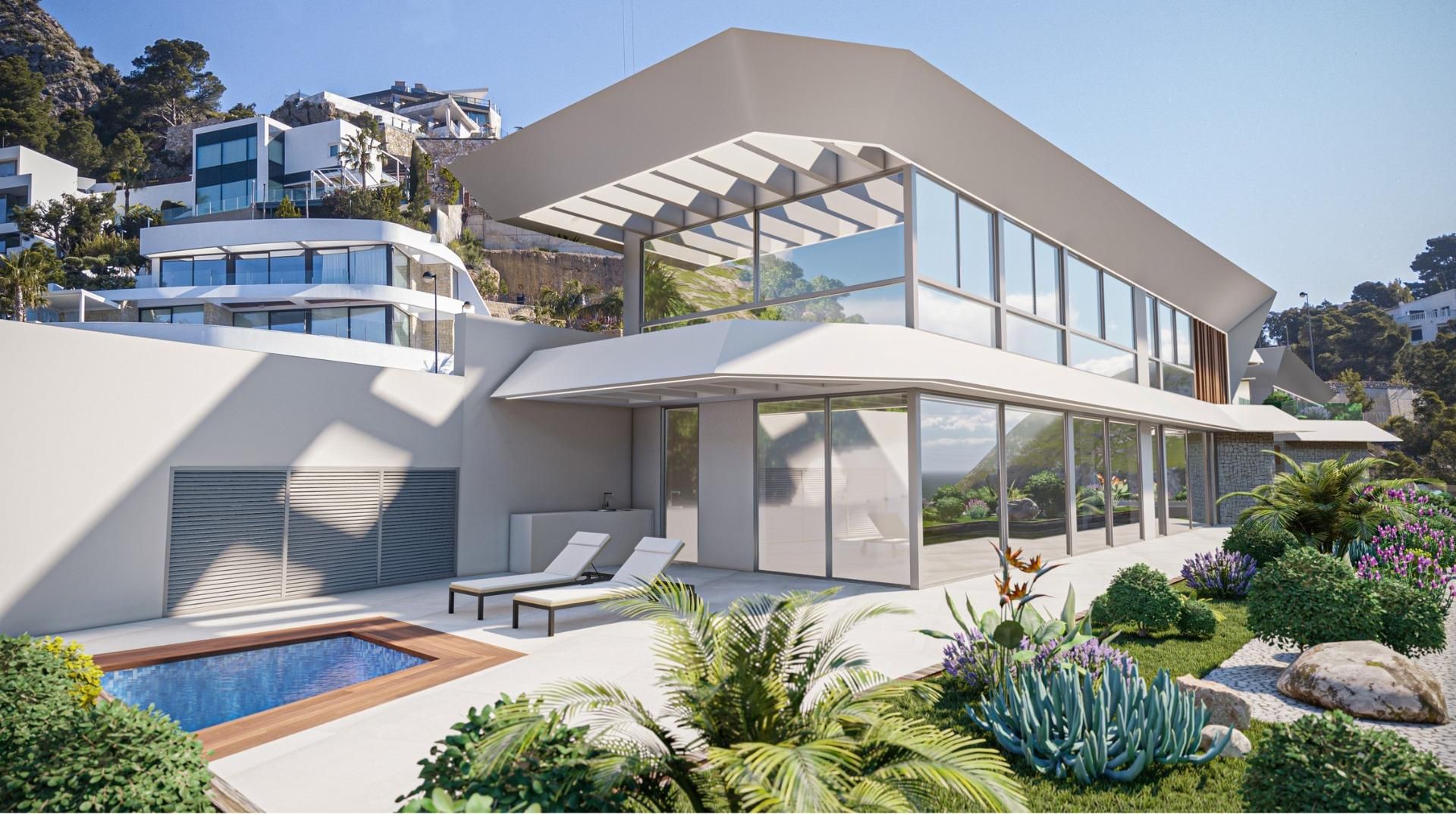 Exterior view of House or chalet for sale in Calpe / Calp  with Swimming Pool