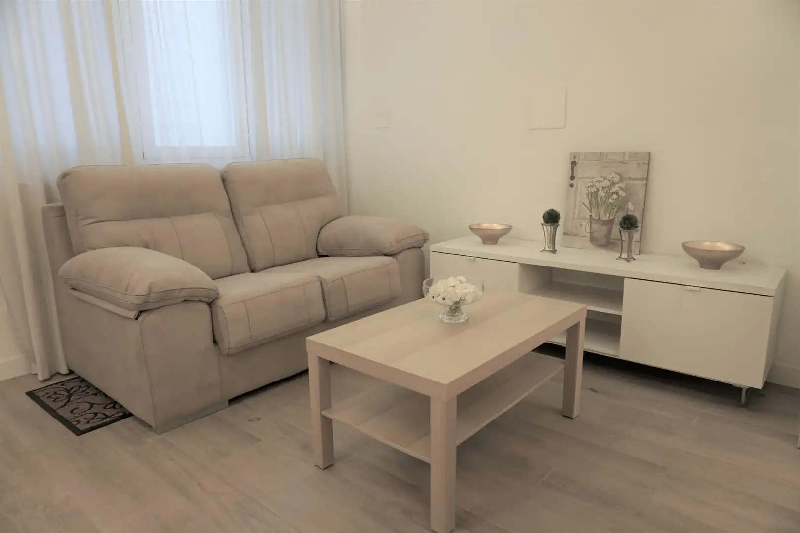 Sala d'estar de Apartament de lloguer en Madrid amb Calefacció i Moblat
