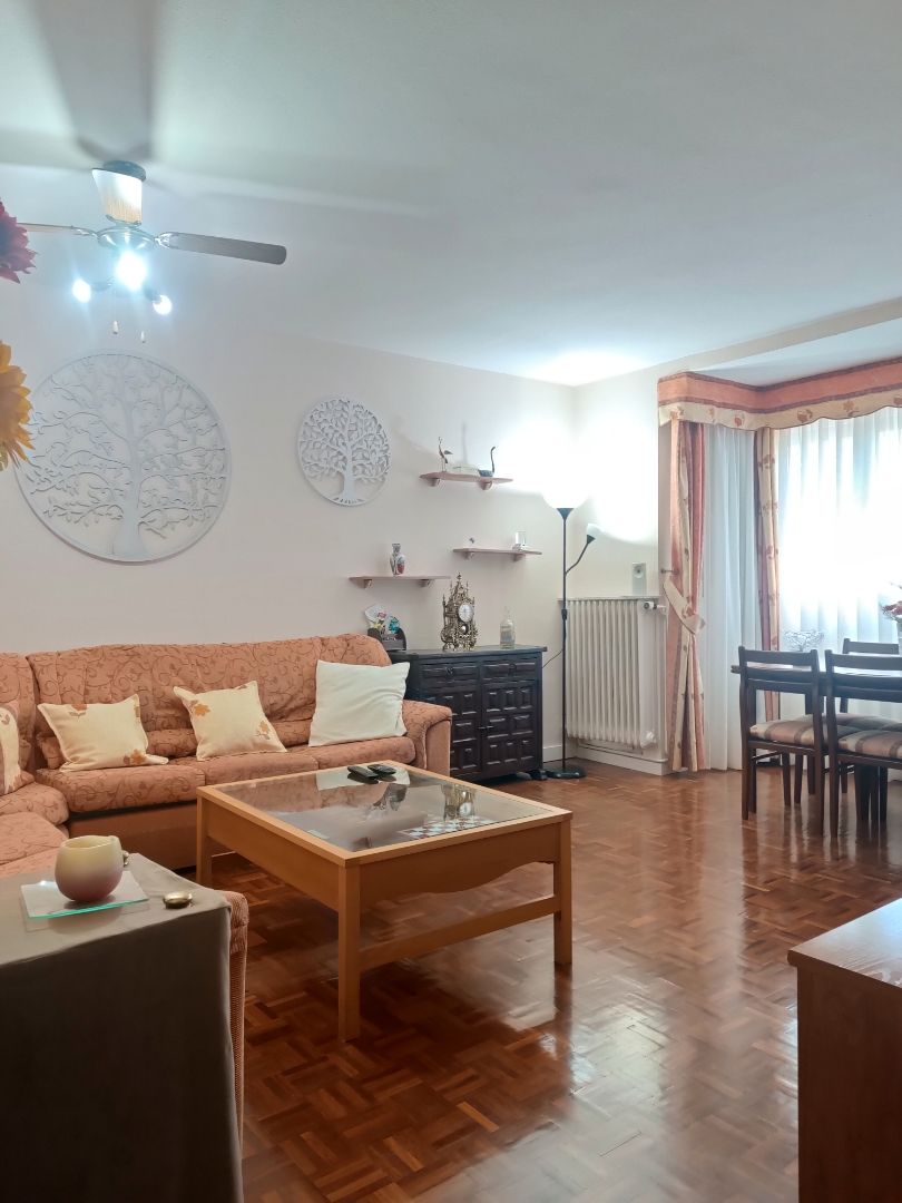 Living room of Flat for sale in  Madrid Capital  with Air Conditioner, Heating and Parquet flooring