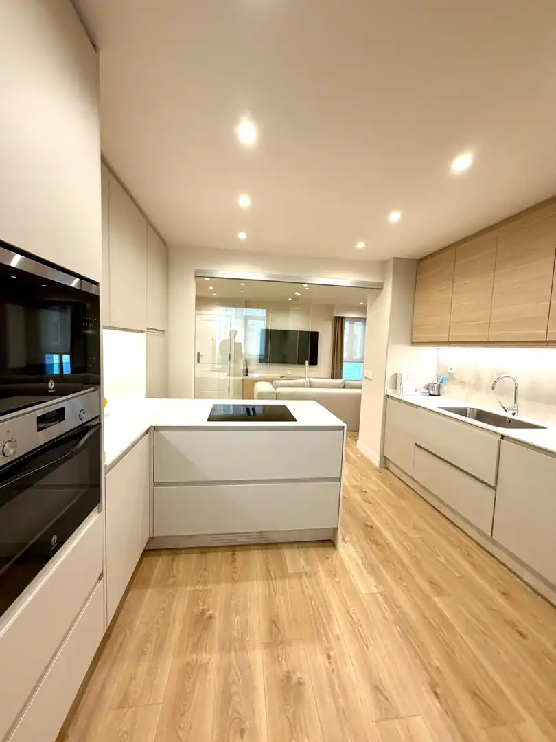 Kitchen of Flat for rent in Gijón   with Heating and Furnished