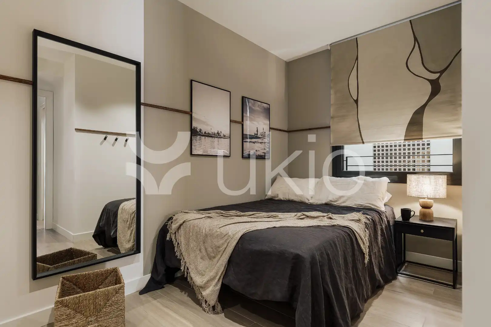 Schlafzimmer von Wohnungen zur Miete in Barcelona mit Klimaanlage, Heizung und Möbliert