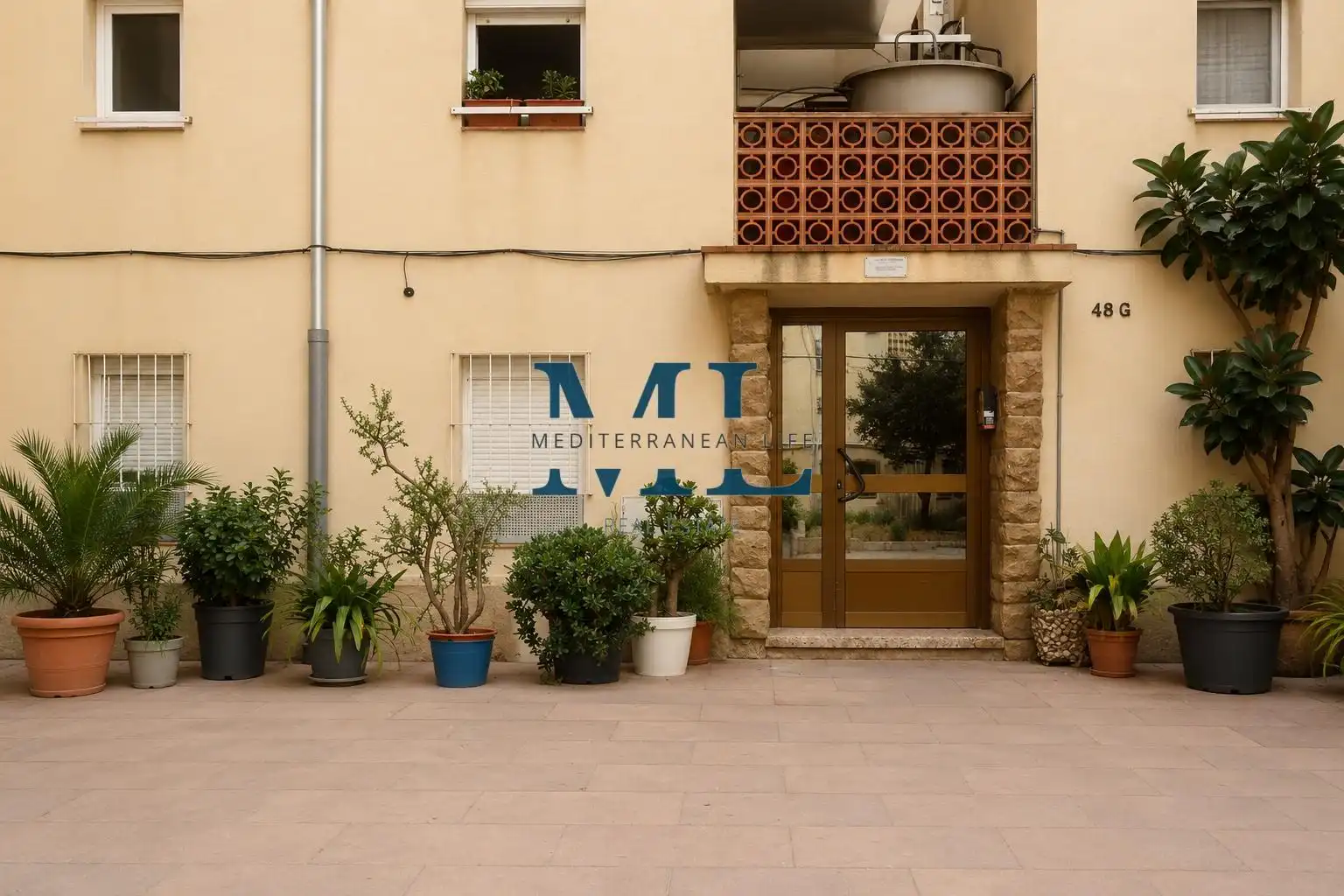 Vista exterior de Piso en venta en Vilanova i la Geltrú con Calefacción