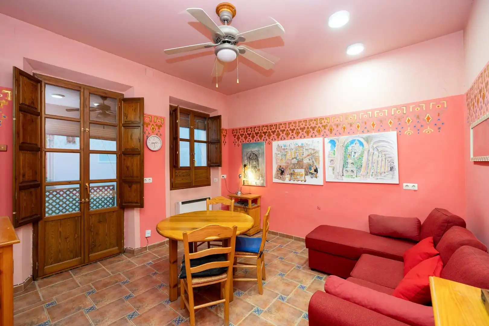 Sala d'estar de Casa o xalet en venda en Granada amb Aire condicionat, Terrassa i Moblat