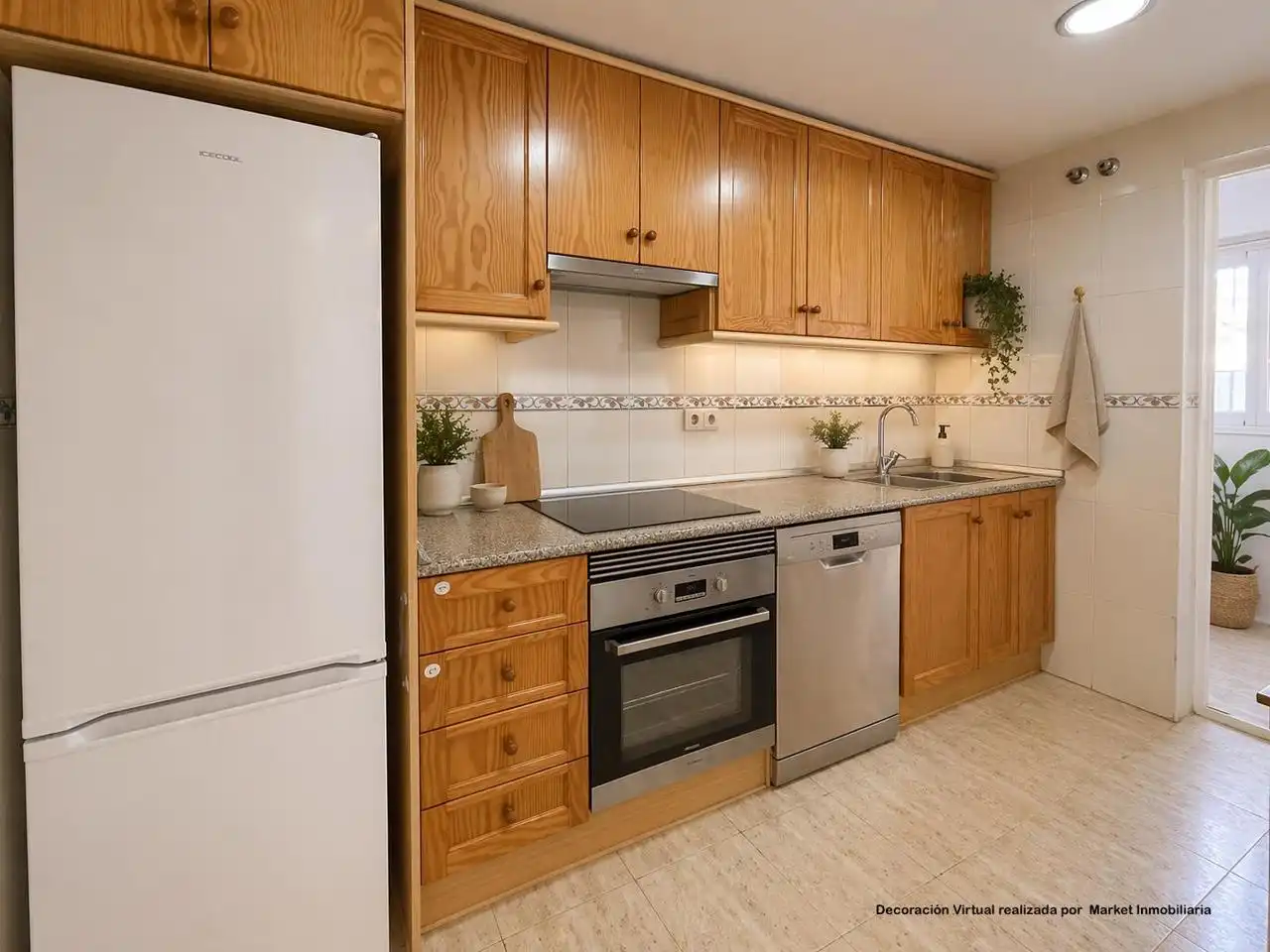 Cocina de Casa adosada en venta en Santa Pola con Jardín privado, Terraza y Piscina