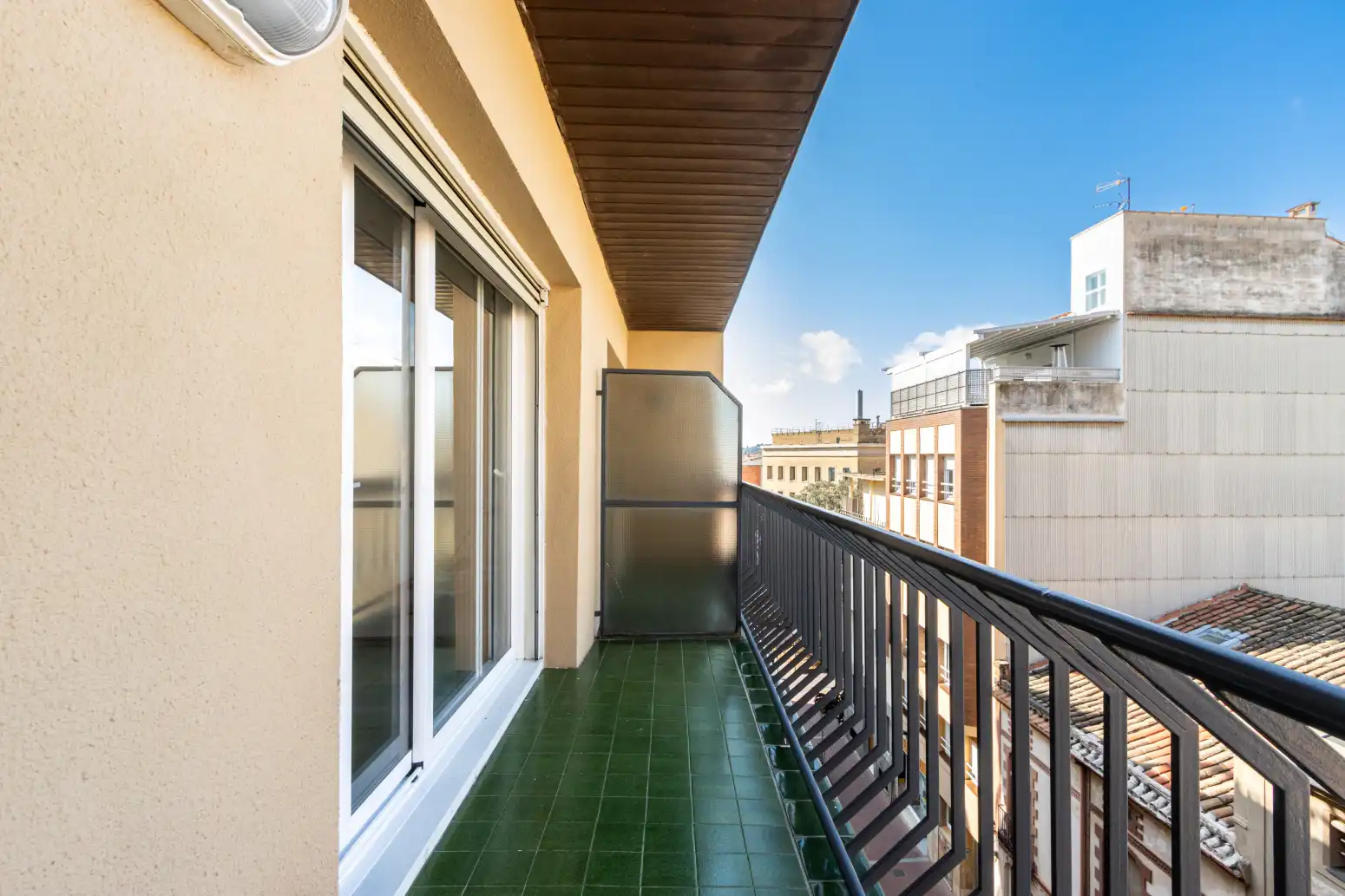 Terrasse von Wohnung zum Verkauf in Terrassa mit Heizung, Parkett und Balkon