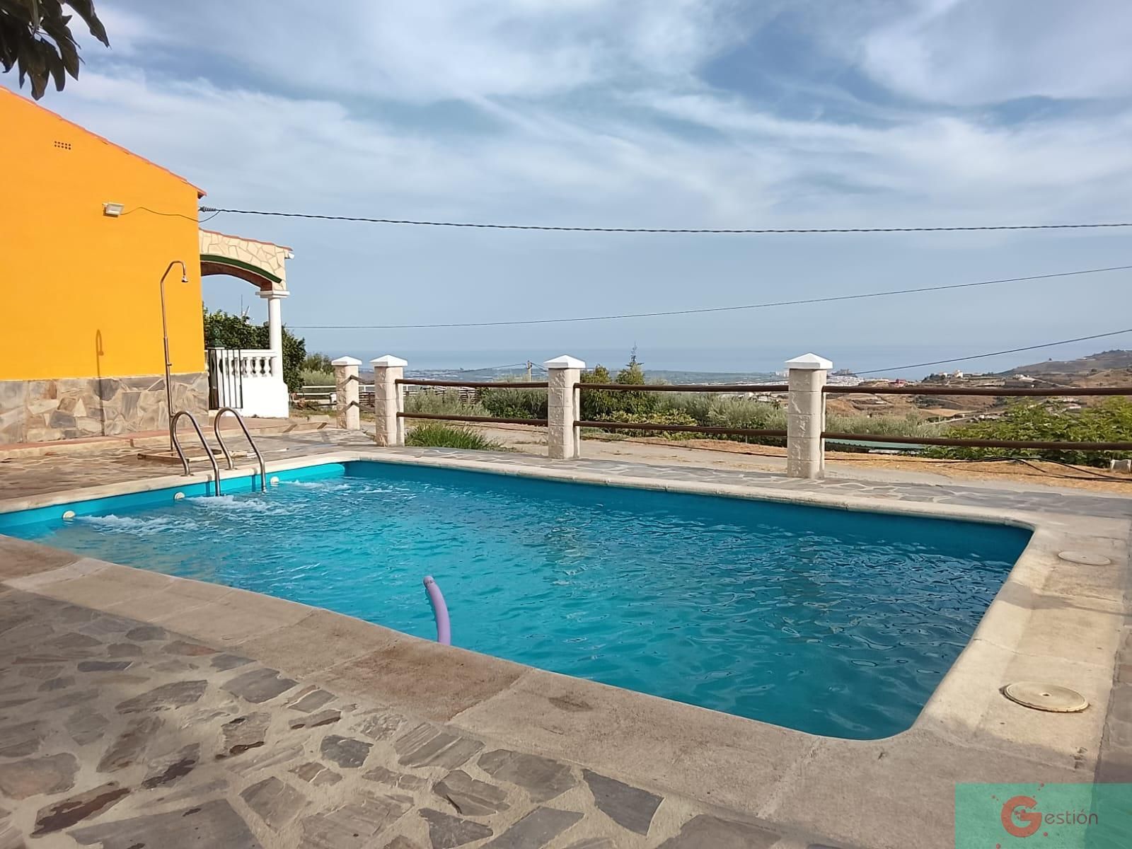 Piscina de Finca rústica de lloguer en Molvízar