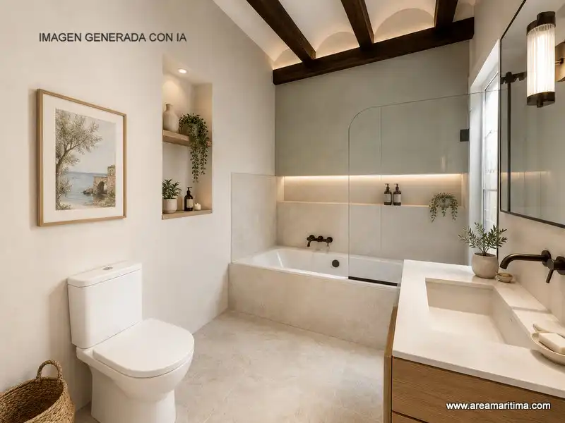 Baño de Casa adosada en venta en Valencia con Trastero y Alarma