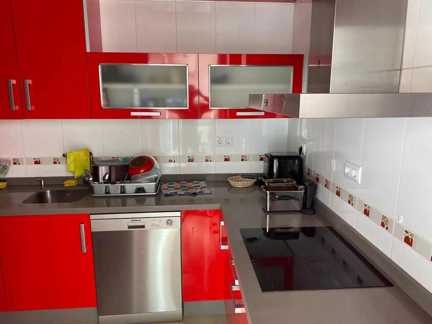 Cocina de Piso de alquiler en Roquetas de Mar con Aire acondicionado, Calefacción y Parquet