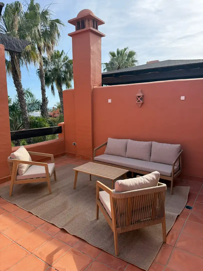 Terraza de Apartamento de alquiler en Marbella con Aire acondicionado, Calefacción y Terraza