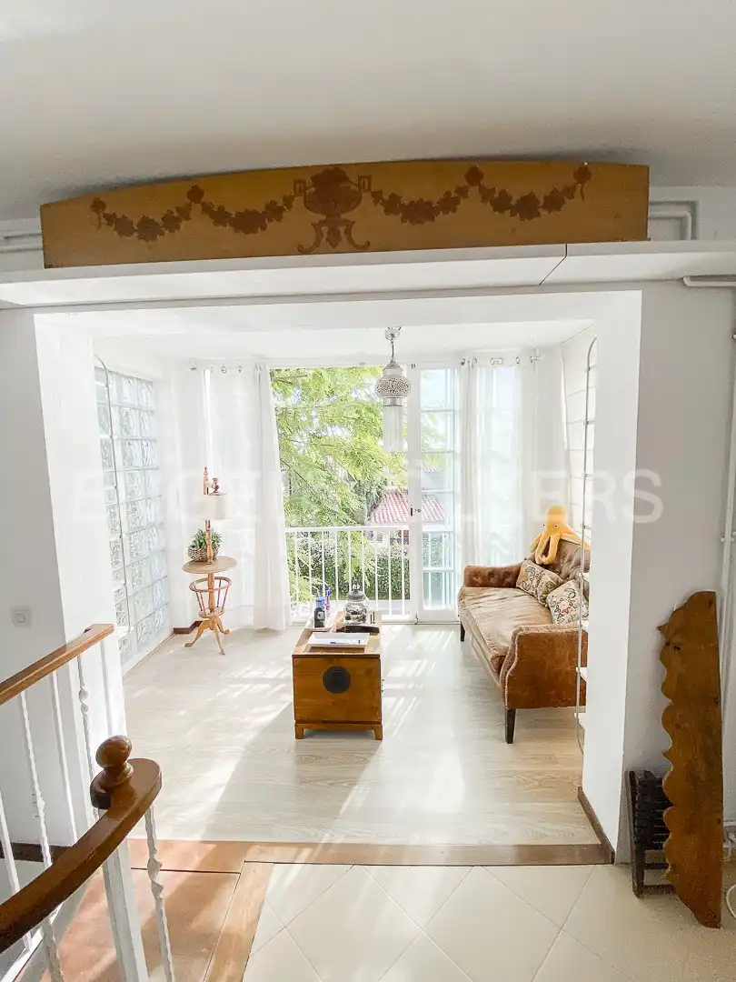 Sala de estar de Casa adosada de alquiler en Sitges con Calefacción, Jardín privado y Terraza