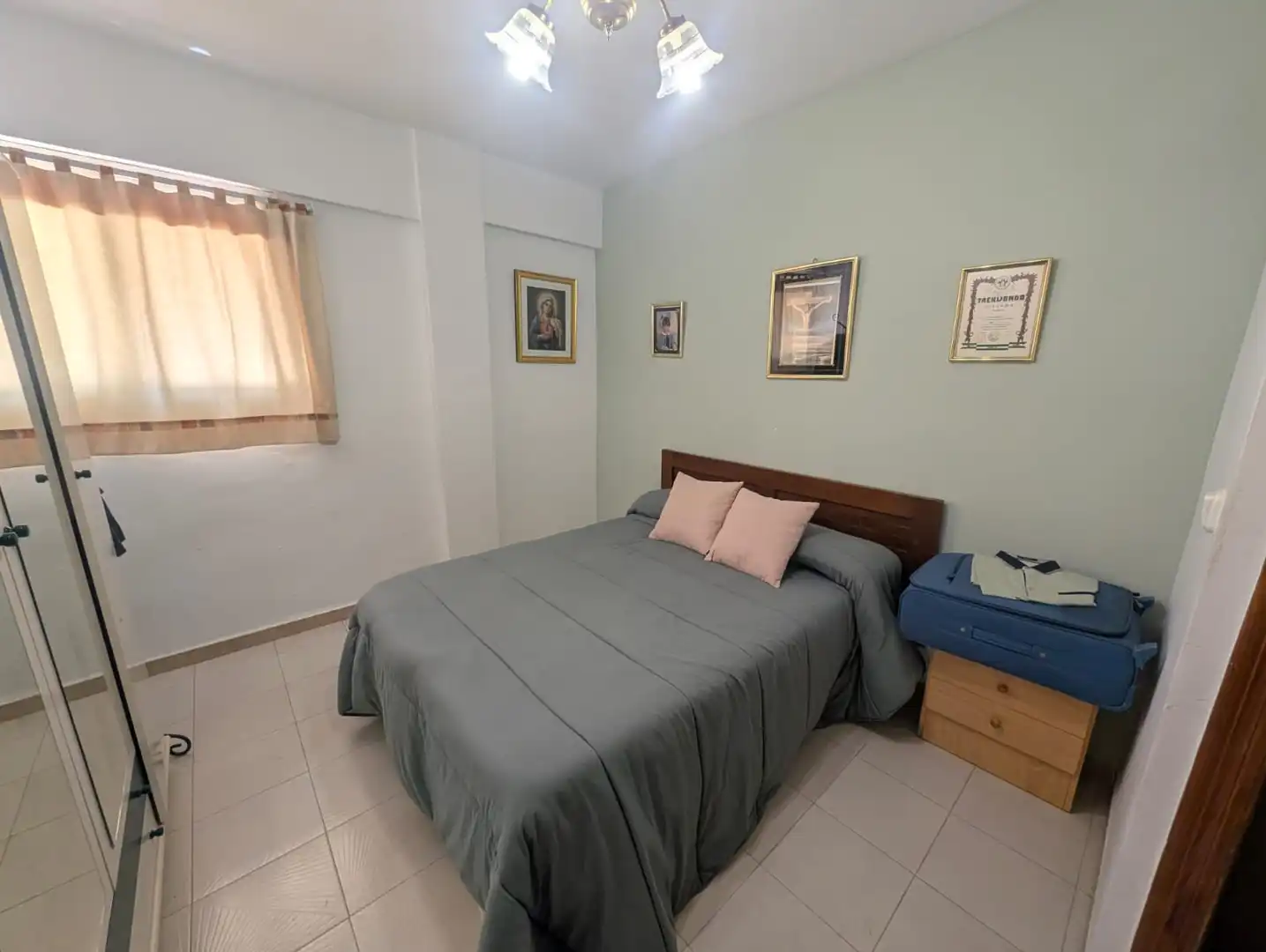Bedroom of Flat for sale in Lucena  with Air Conditioner, Private garden and Furnished