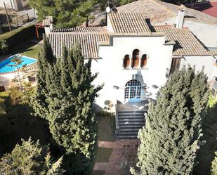 Vista exterior de Finca rústica en venda en Puigdàlber amb Aire condicionat, Terrassa i Piscina
