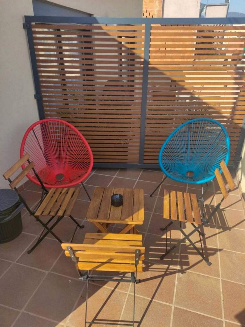 Terrace of Flat to rent in L'Hospitalet de Llobregat  with Air Conditioner, Heating and Furnished