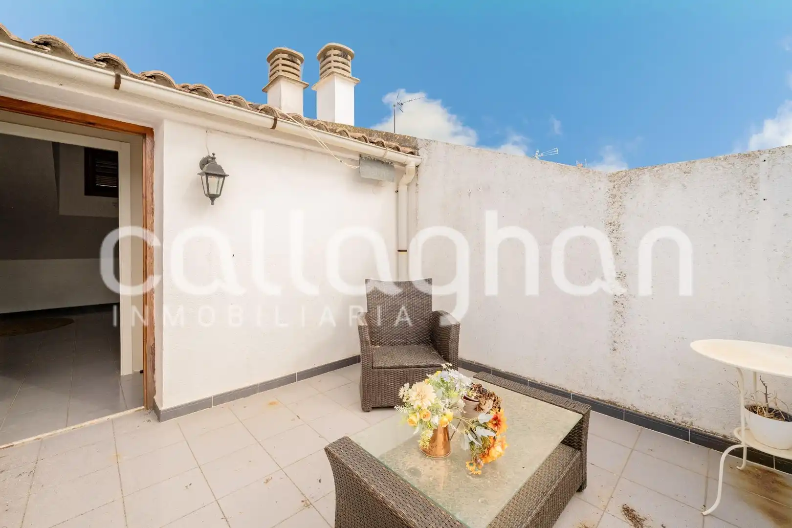 Terrassa de Casa adosada en venda en Sagunto / Sagunt amb Aire condicionat, Calefacció i Jardí privat