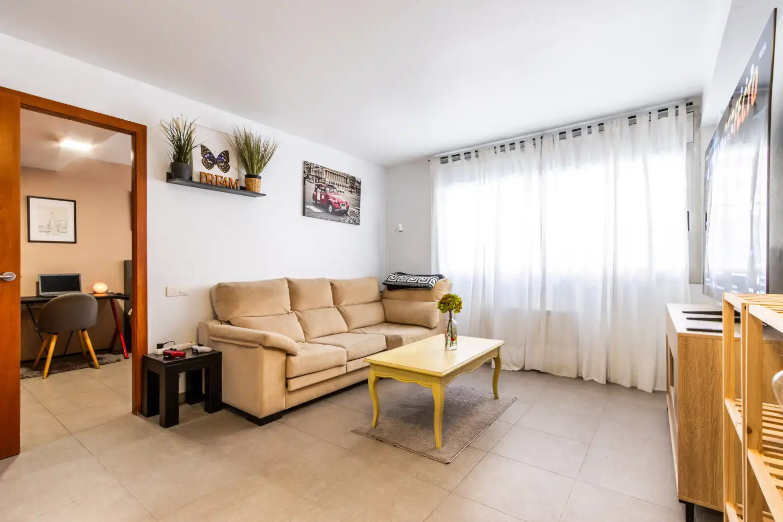 Wohnzimmer von Wohnung zum Verkauf in Terrassa mit Heizung und Privatgarten