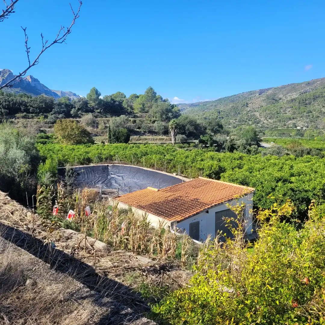 Jardín de Casa o chalet en venta en Agres con Jardín privado, Piscina y Amueblado