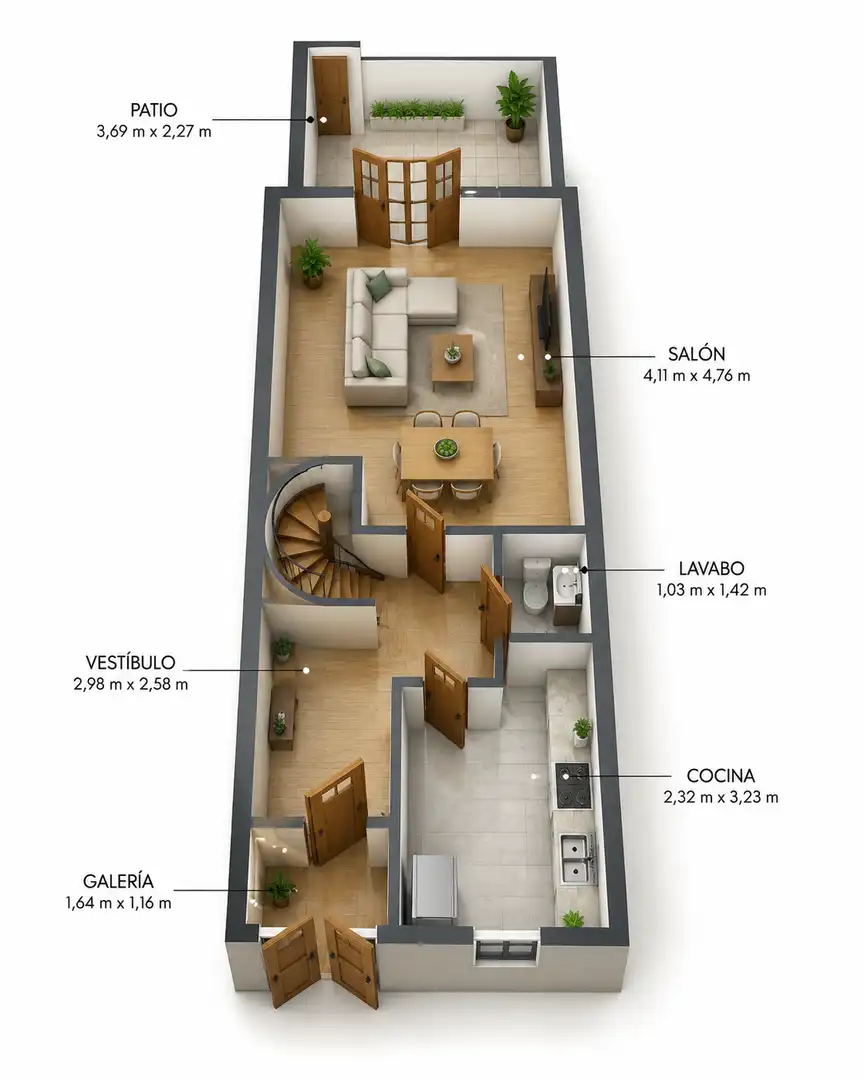 Reihenhaus mit Garten zum Verkauf in Calle Mestanza, imagen 31