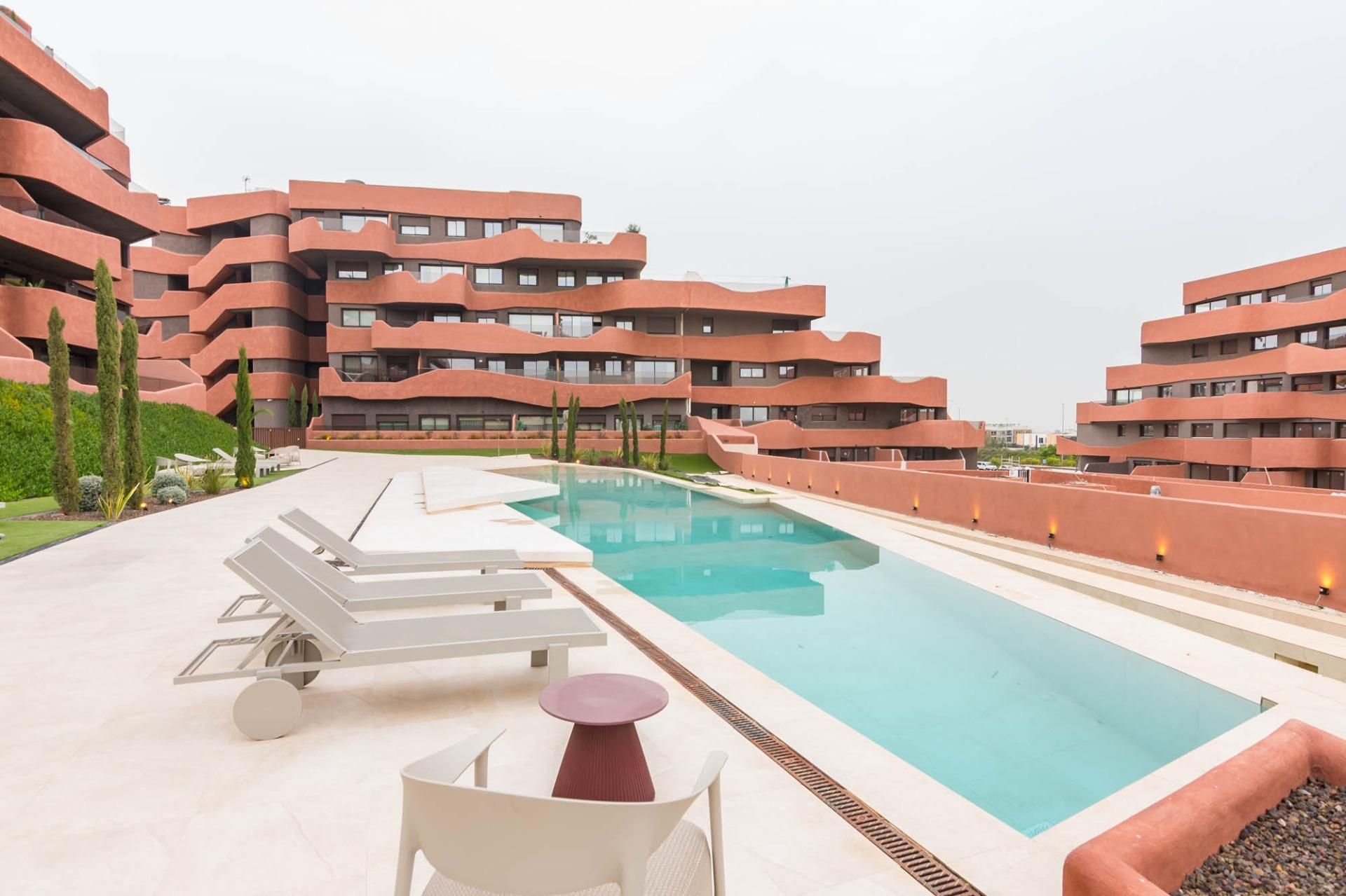 Schwimmbecken von Erdgeschoss zum Verkauf in  Murcia Capital mit Klimaanlage, Privatgarten und Terrasse