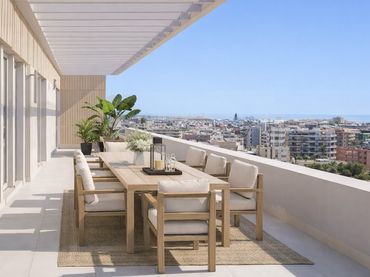 Ático con piscina en venta en Estepona Pueblo